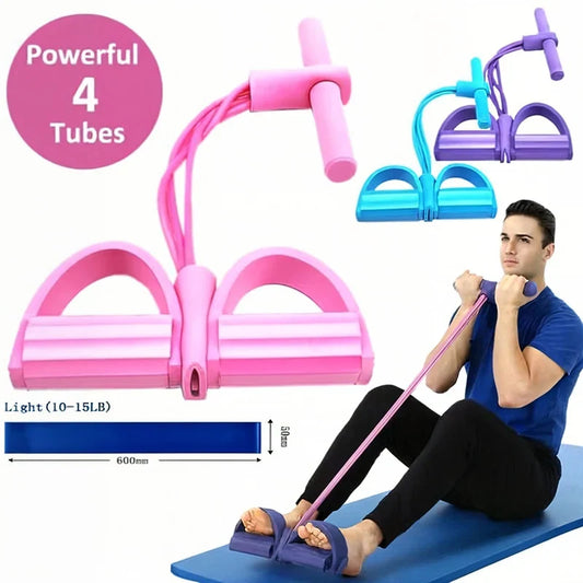 4-Tube Pedal Resistance Band (Free Shipping)