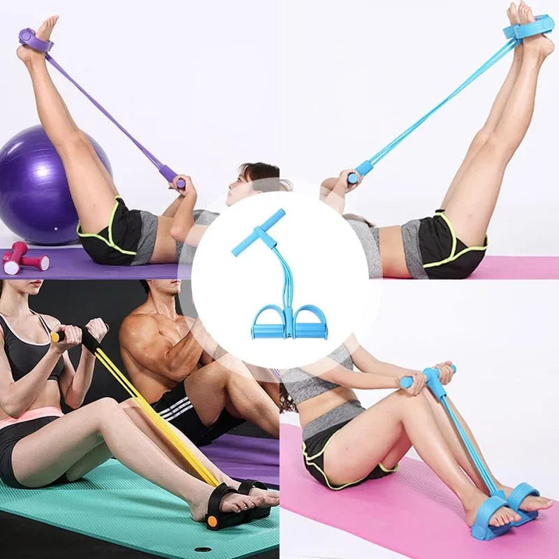 4-Tube Pedal Resistance Band (Free Shipping)