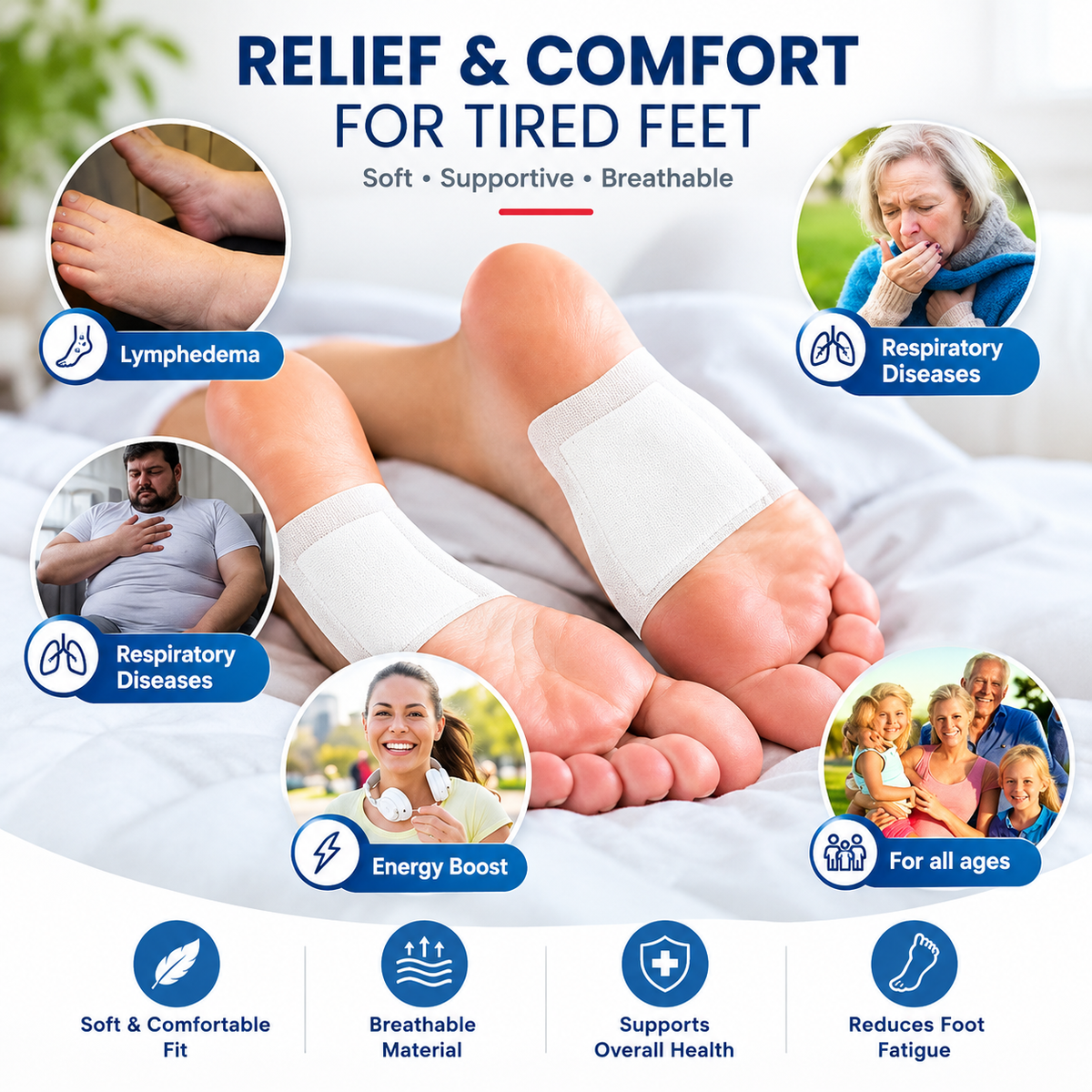 💥 Cleansing Detox Foot Pads (Pack of 10) - Free Shipping